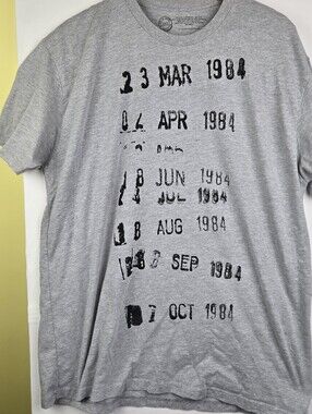 Out Of Print Mens XXL Gray Tshirt Library Stamp Print